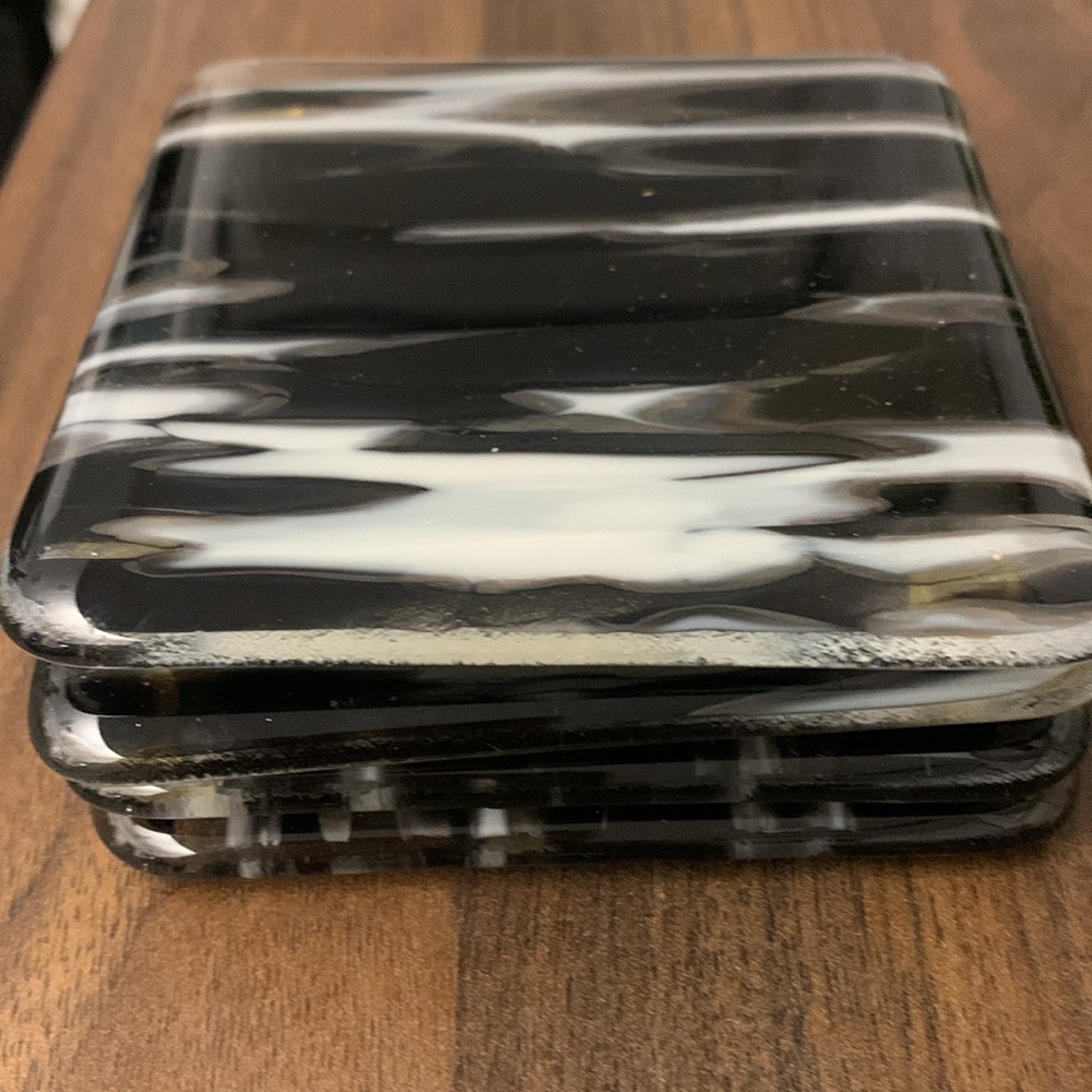 Artisan Glass Coasters - set of 4